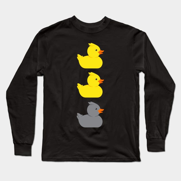 Duck Duck Gray Duck Minnesota Long Sleeve T-Shirt by EQDesigns